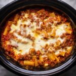 Easy Crock Pot Baked Ziti