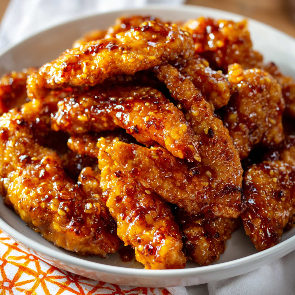 Easy Sticky Chicken Tenders