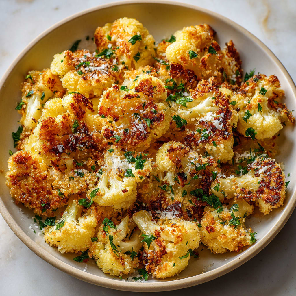 Garlic Butter Sautéed Cauliflower with Breadcrumbs