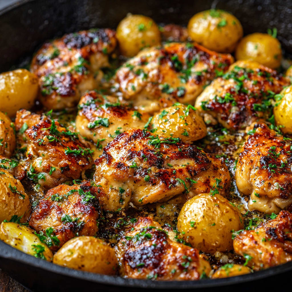 Garlic Parmesan Chicken and Potatoes