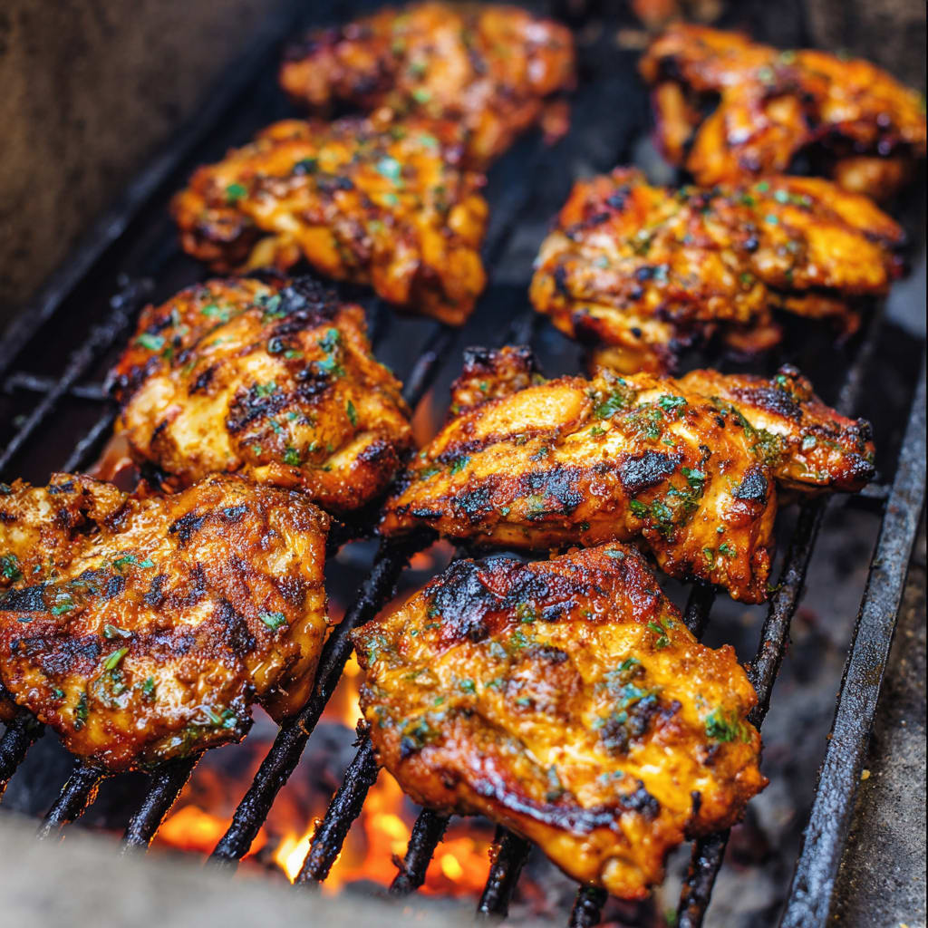 Grilled Boneless Chicken Thighs