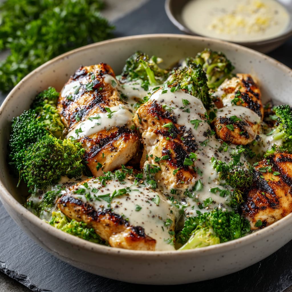 Grilled Chicken & Broccoli Bowls