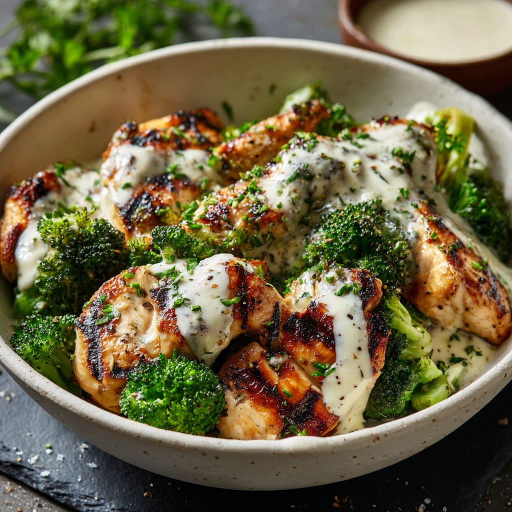 Grilled Chicken & Broccoli Bowls