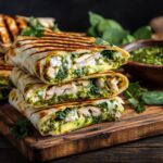 Grilled Pesto Chicken Wraps