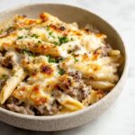 Ground Beef Alfredo Bake