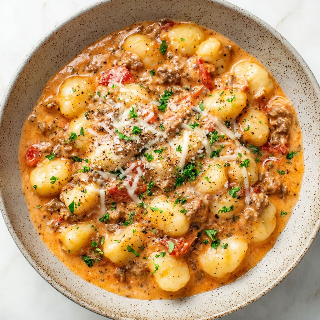 Ground Beef Gnocchi