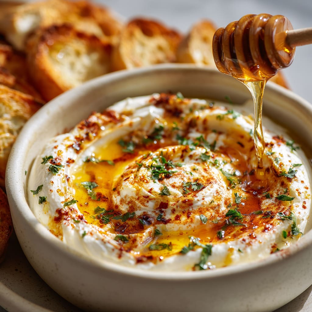Hot Honey Cream Cheese Dip