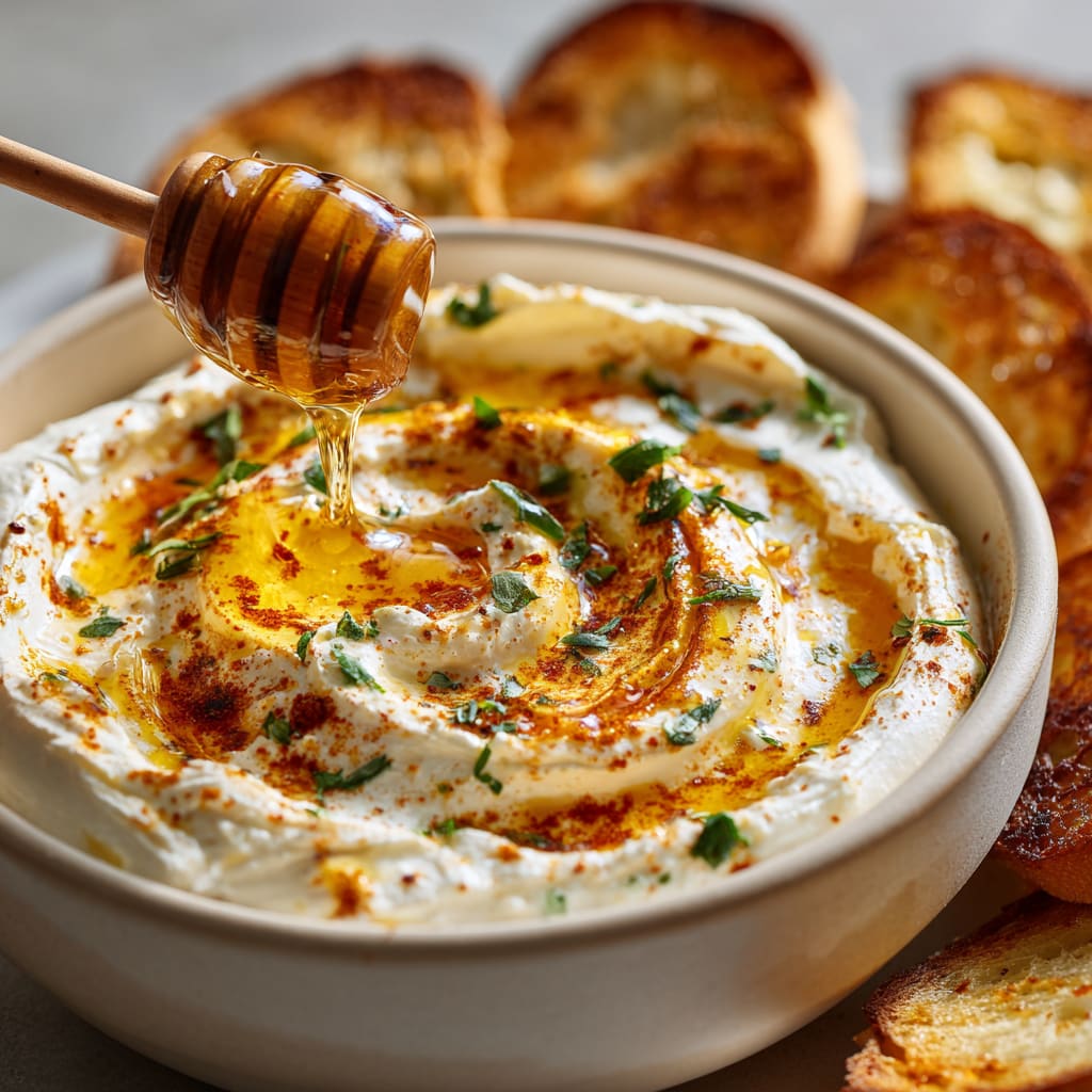 Hot Honey Cream Cheese Dip