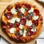 Hot Honey Pepperoni Ricotta Pizza