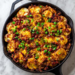Loaded Ground Beef and Potatoes Skillet