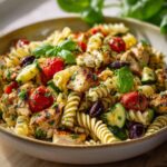 Mediterranean Chicken Pasta Salad