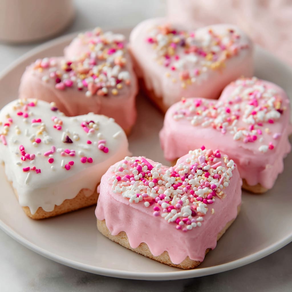 Mini Heart Shaped Cakes