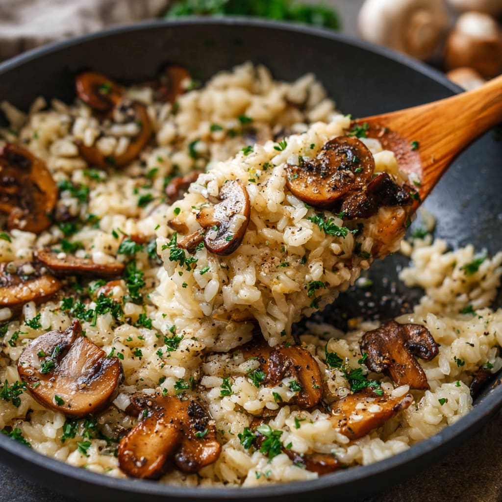 One Pot Mushroom Rice