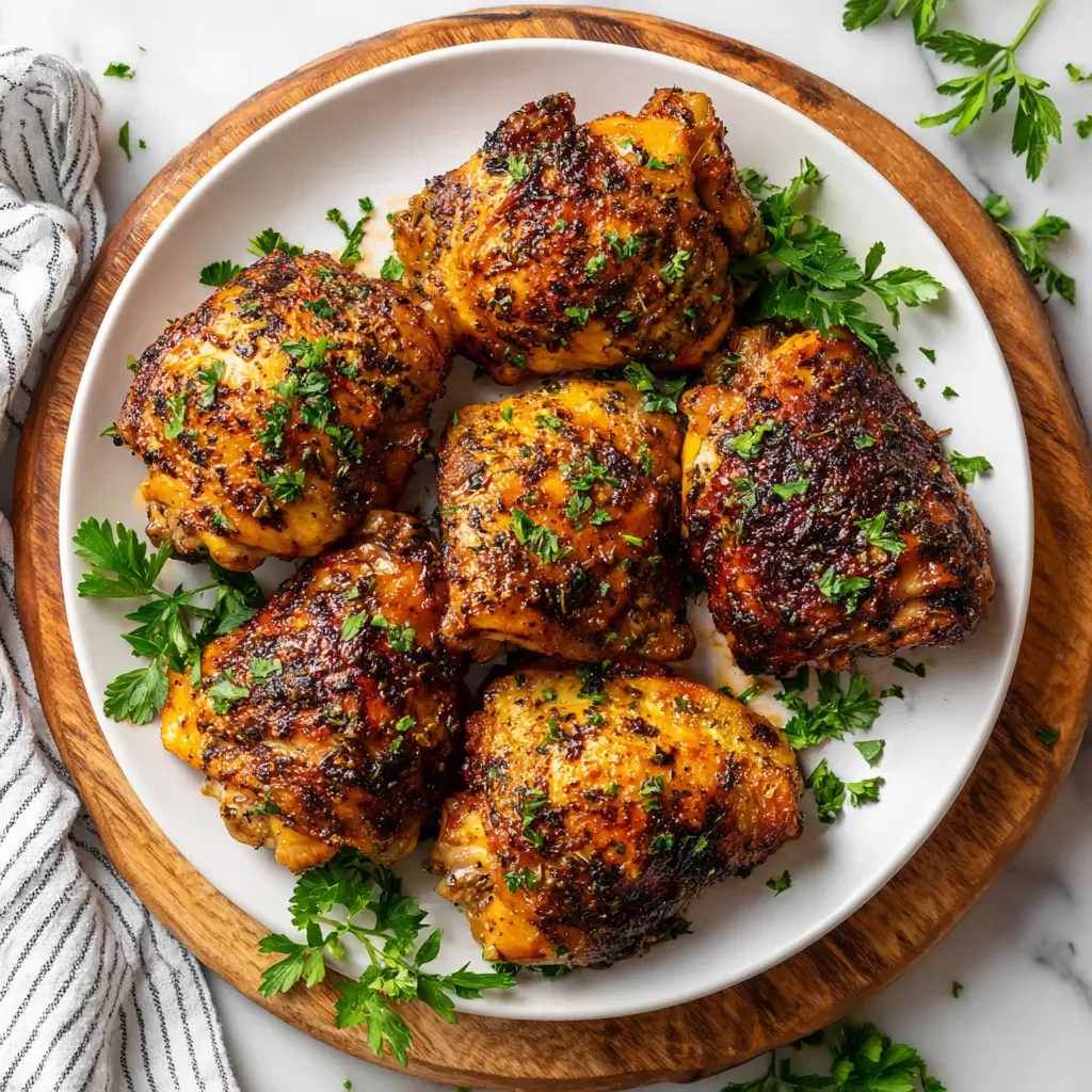 Oven Baked Chicken Thighs