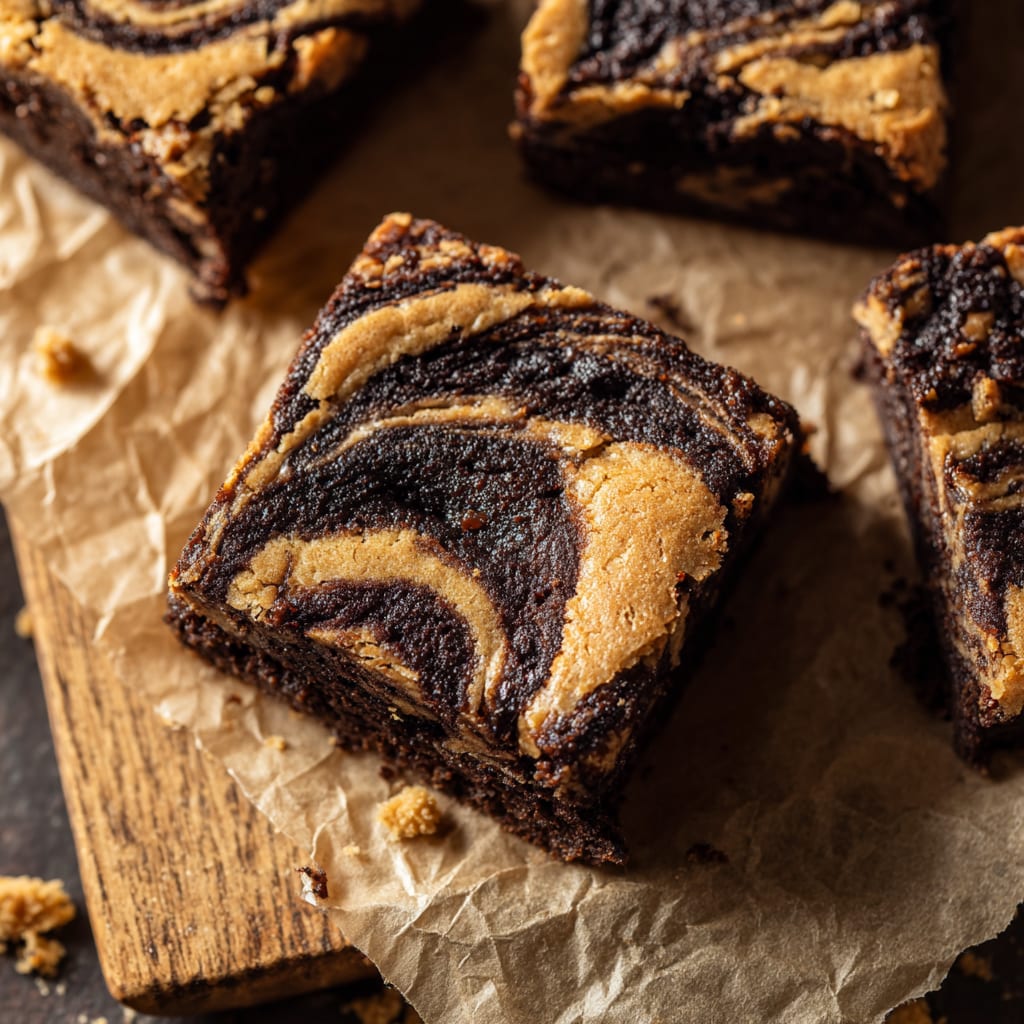 Peanut Butter Brownie Swirl Cookies