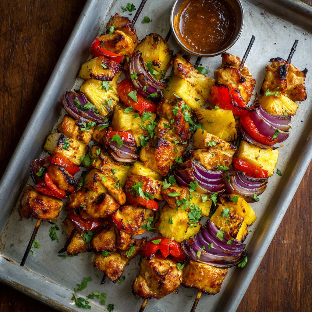 Pineapple Chicken Kebabs
