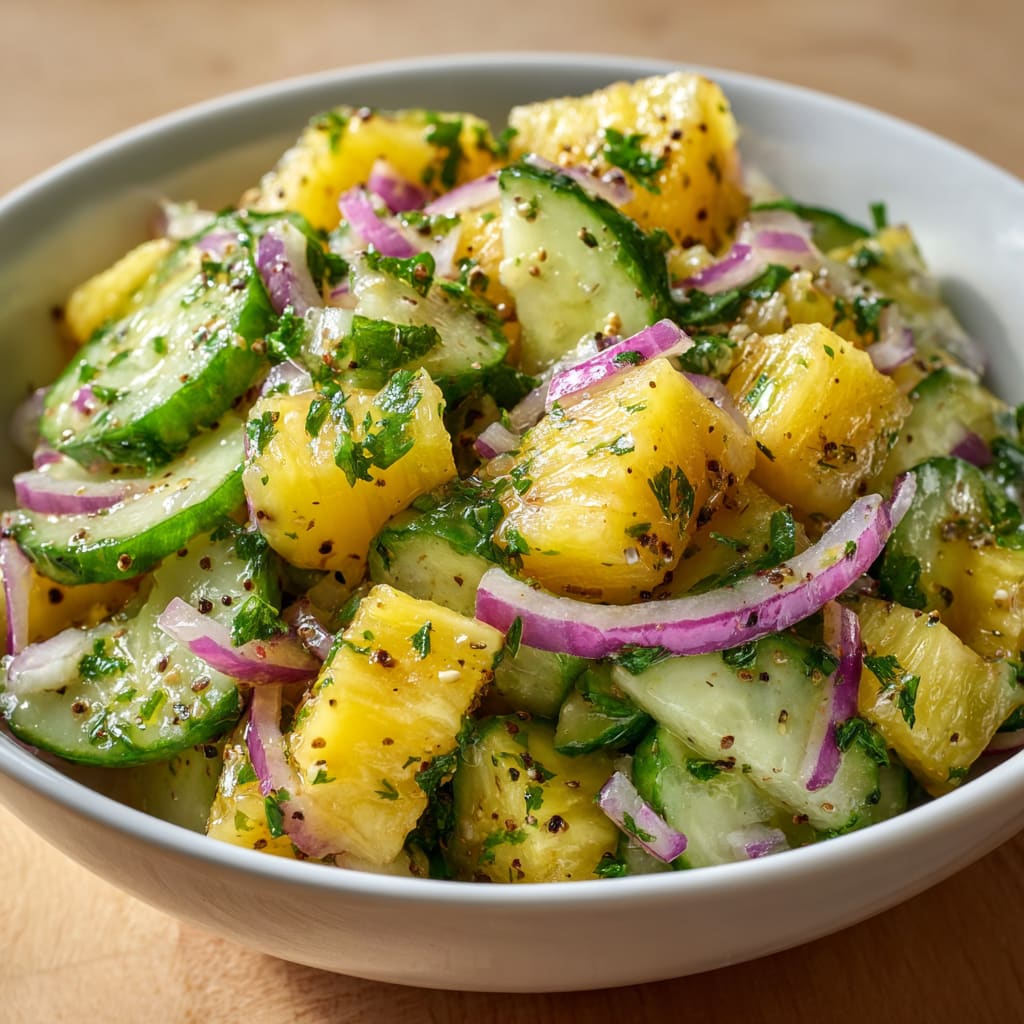 Pineapple Cucumber Salad
