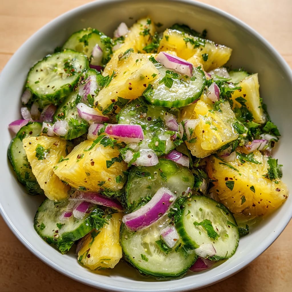 Pineapple Cucumber Salad