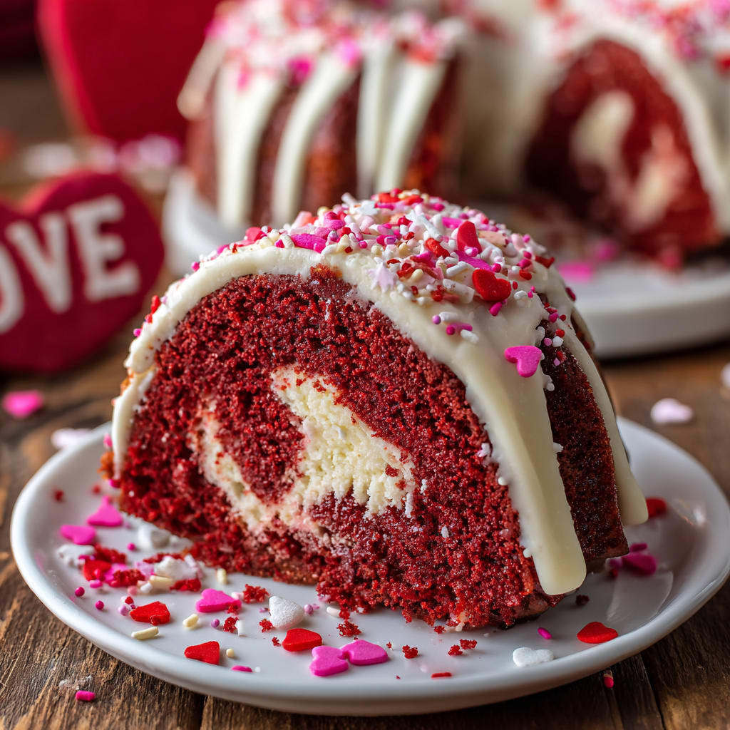 Red Velvet Cream Cheese Bundt Cake