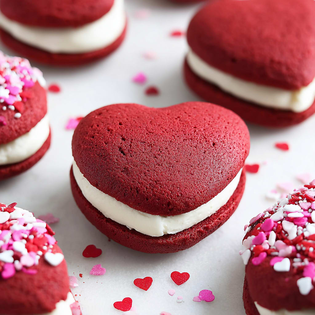 Red Velvet Whoopie Pies Valentines