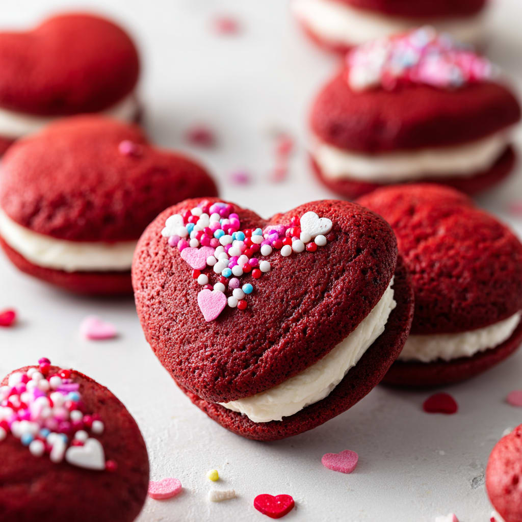 Red Velvet Whoopie Pies Valentines