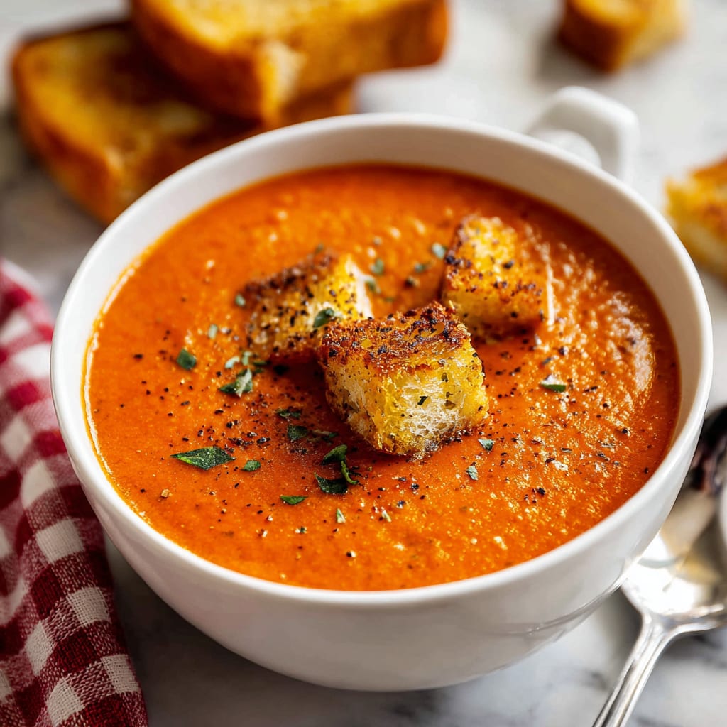 Roasted Tomato Basil Soup
