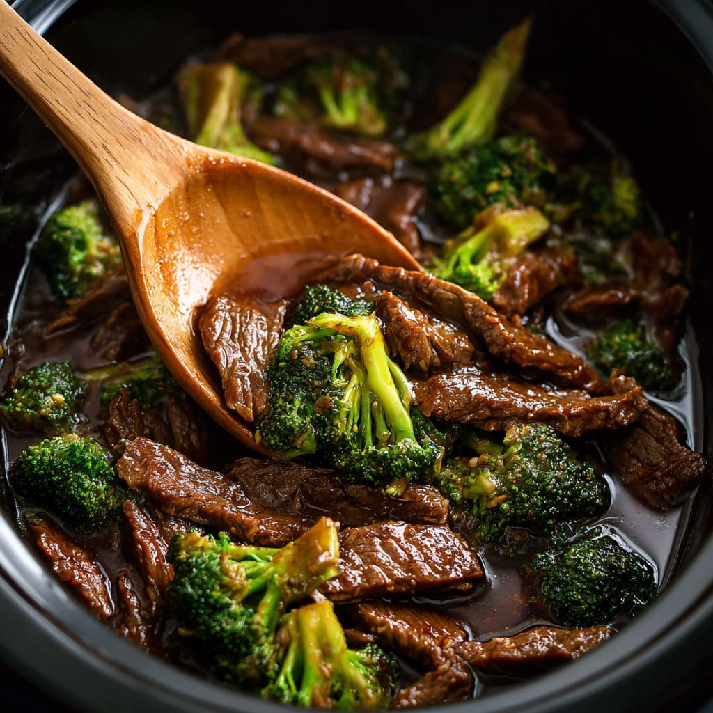 Slow Cooker Broccoli Beef