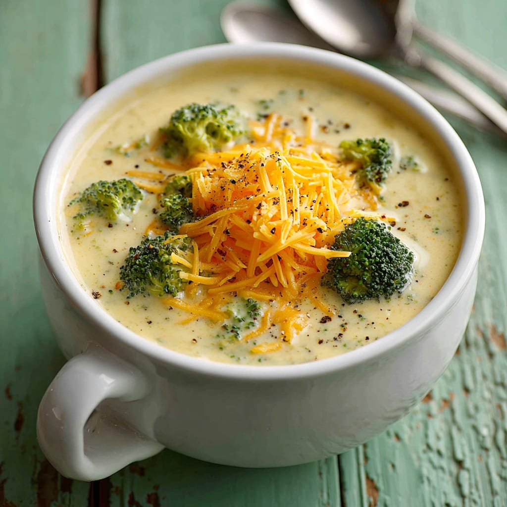 Slow Cooker Broccoli Cheese Soup