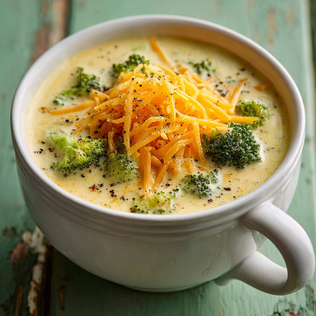 Slow Cooker Broccoli Cheese Soup