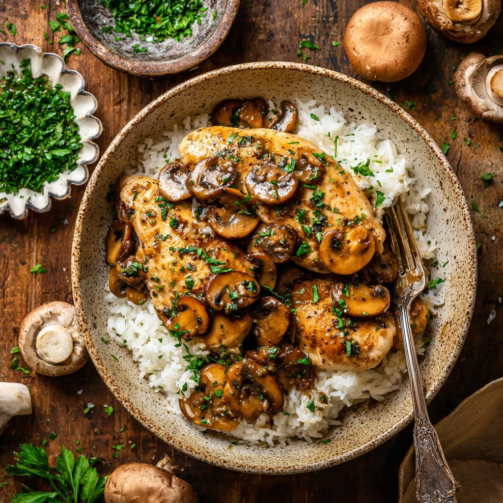 Slow Cooker Chicken Marsala