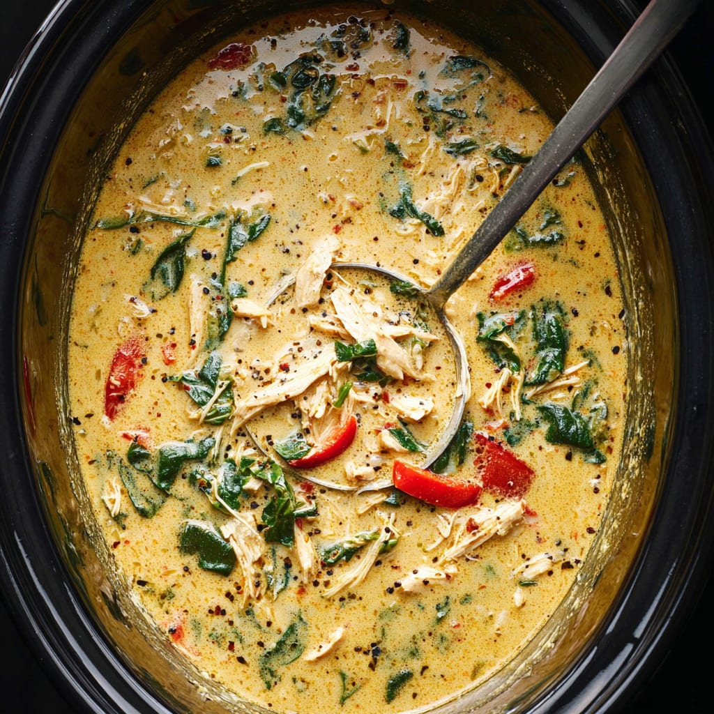 Slow Cooker Creamy Crack Chicken Soup