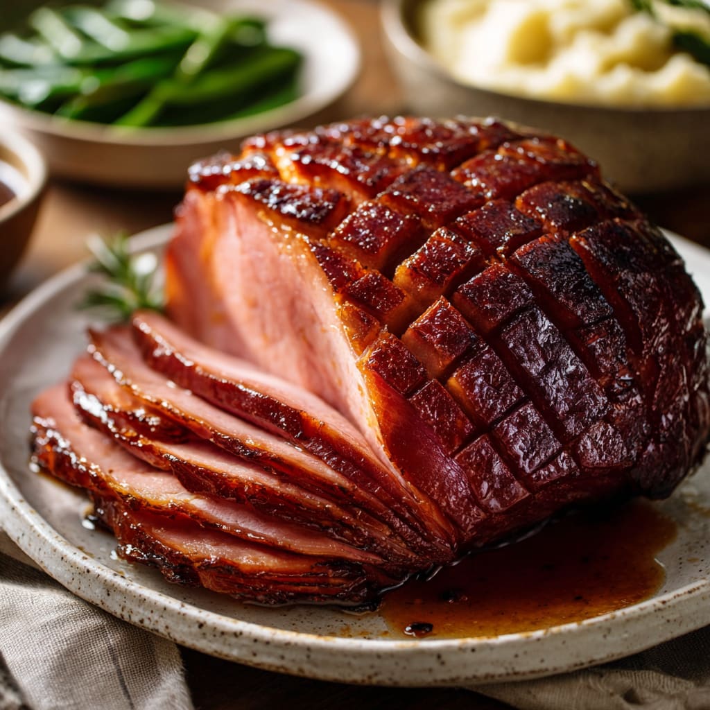 Slow Cooker Glazed Ham