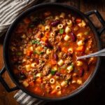 Slow Cooker Pasta e Fagioli Soup
