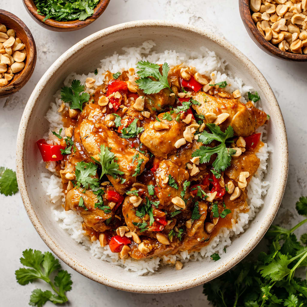 Slow Cooker Peanut Chicken