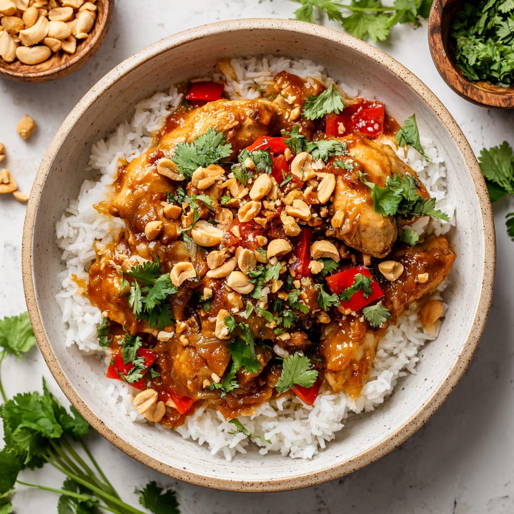 Slow Cooker Peanut Chicken