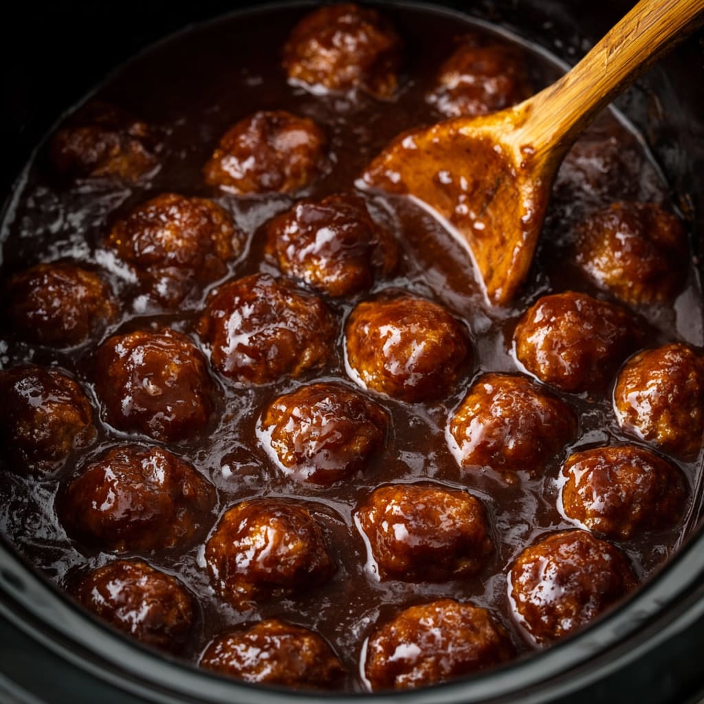 Slow Cooker Salisbury Steak Meatballs