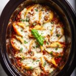 Slow Cooker Stuffed Shells with Meat