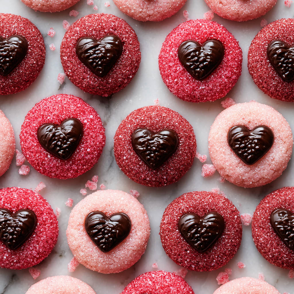 Sparkle Sweetheart Cookies
