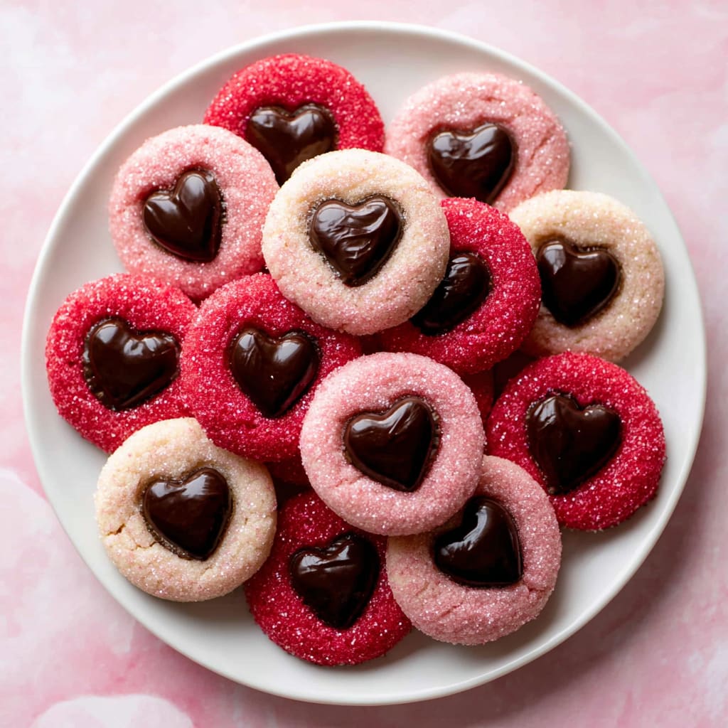 Sparkle Sweetheart Cookies