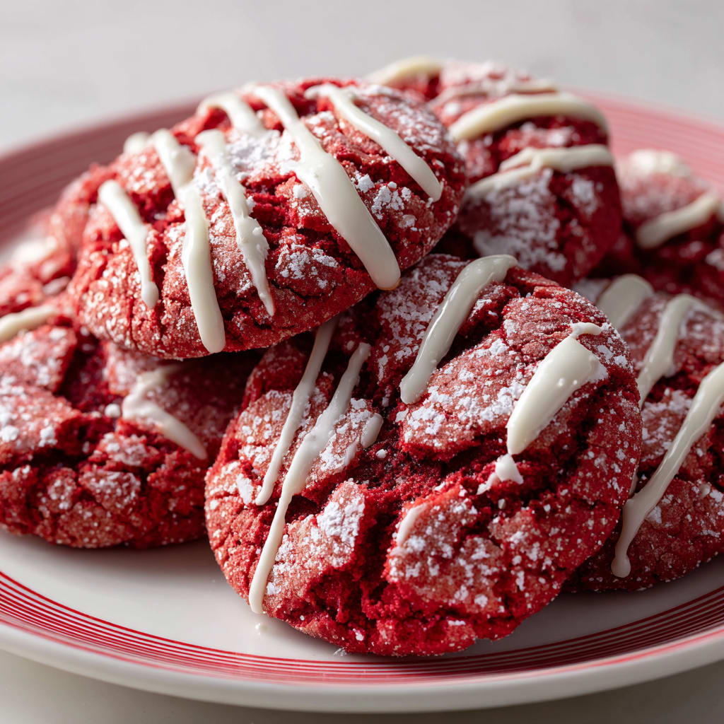 White Chocolate Crinkle Cookies the Valentines Day Treat