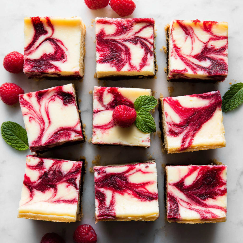 White Chocolate Raspberry Cheesecake Bars