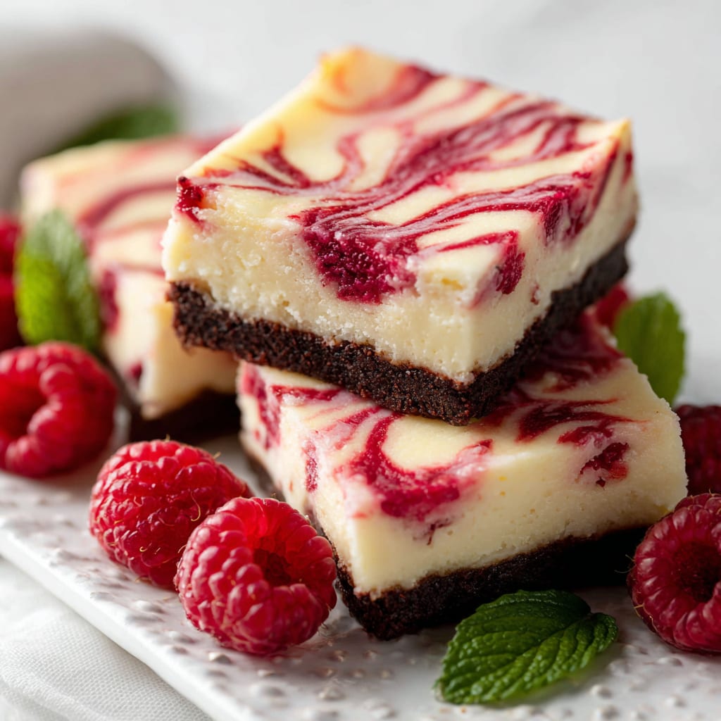White Chocolate Raspberry Cheesecake Bars
