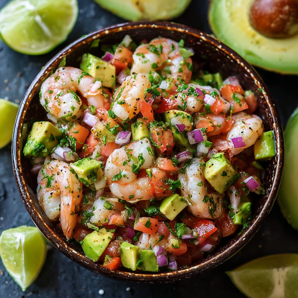 Avocado Salsa Shrimp Salad