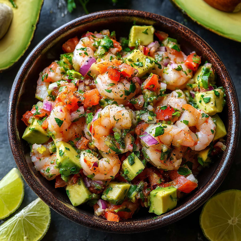 Avocado Salsa Shrimp Salad