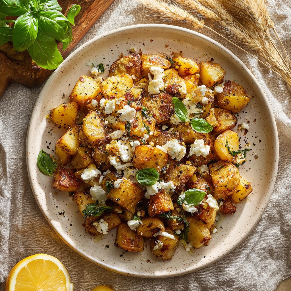 Baked Feta Potatoes