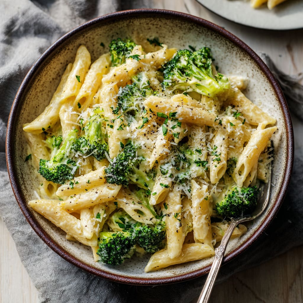 Boursin Cheese Pasta with Broccoli
