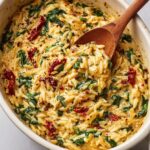 Boursin Spinach & Sun-dried Tomato Orzo Bake
