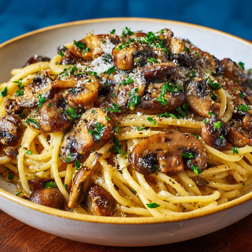 Brown Butter Mushroom Pasta