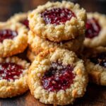 Buttery Raspberry Crumble Cookies