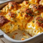 Cheddar Bay Biscuit Egg Break Casserole